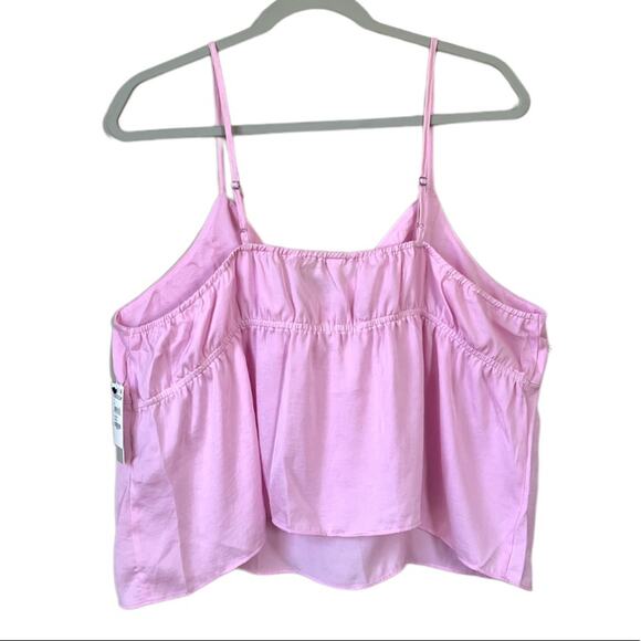 Pink Spaghetti Strap Plus Size Tank Top NWT - Picture 2 of 5